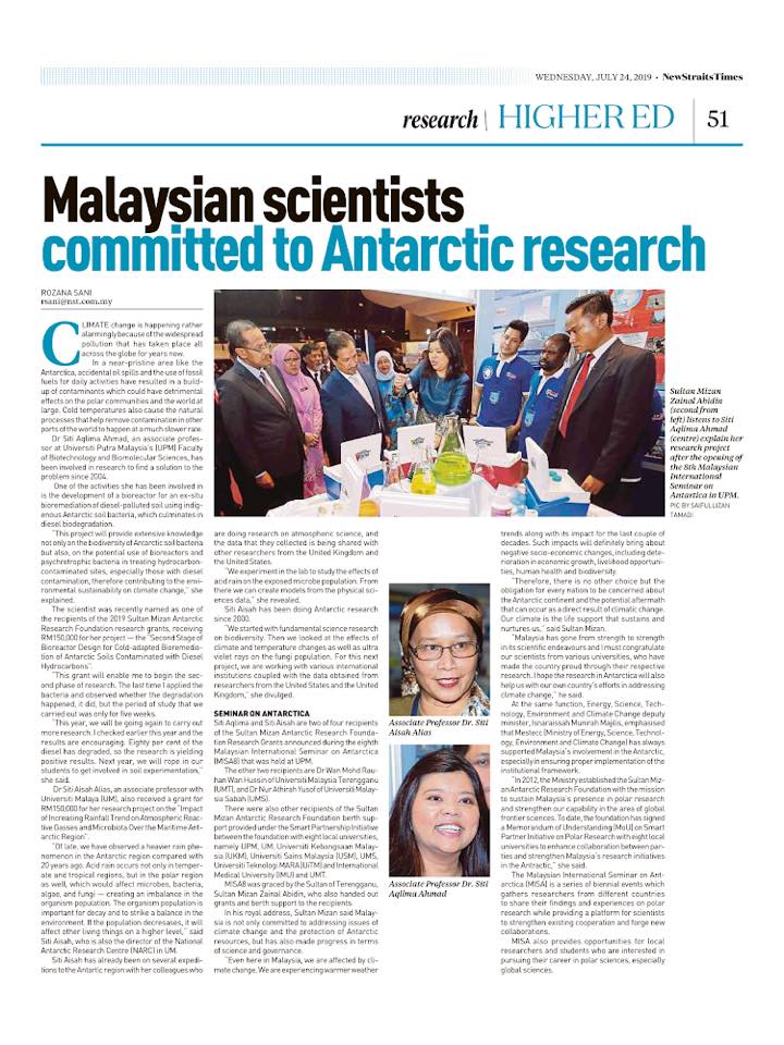 Malaysian Scientist Committed to Antarctic Research